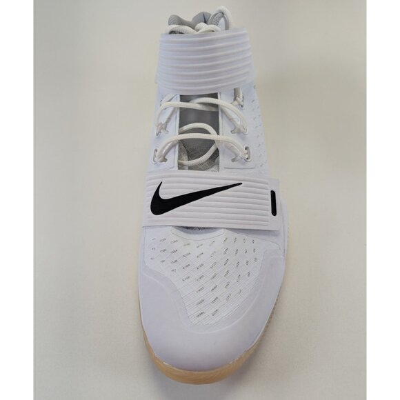 Nike Force Savage Turf Mid Pro Football Cleats White/Black  display picture 2